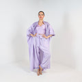 Sara Cape Embroied Set (Soft Lilac)