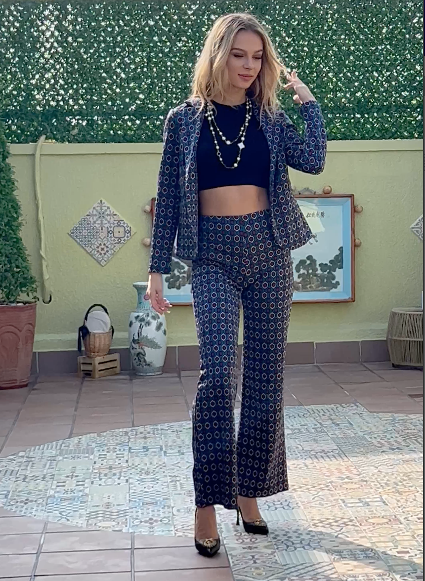 Patterned Blazer