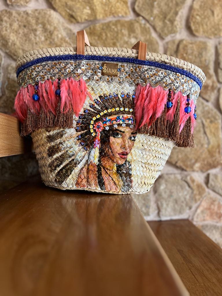Frida hand painted carrycot
